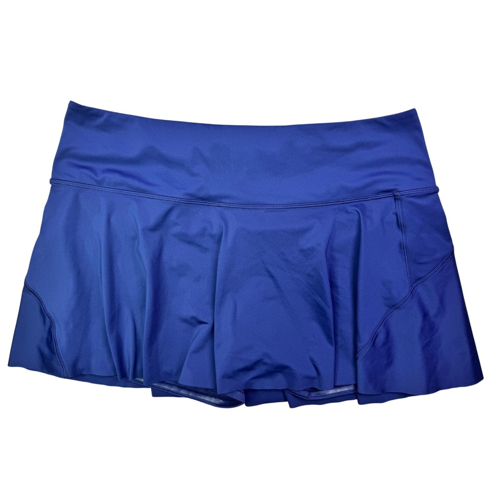 Athleta Ace Tennis Skort Navy Blue XL Athletic Golf Running Skirt Pockets